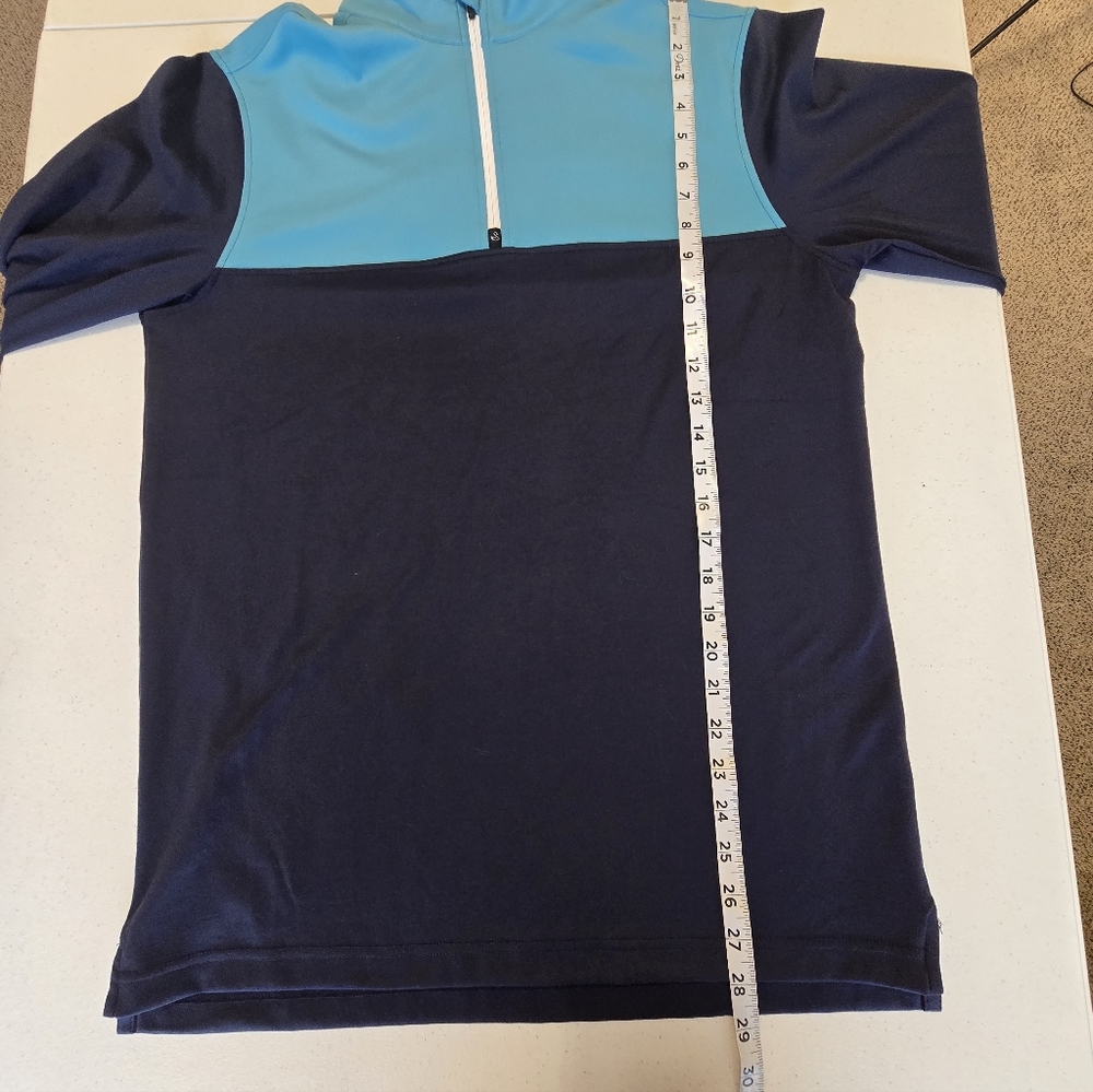 Swannies Eli 1/4 Zip Men's Pullover Maui Blue Medium NWT Golf - Picture 5 of 12